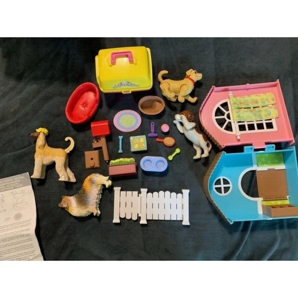 Barbie Dream Puppy House RARE Life In The Dream house Dog Toys Bed Complete plus